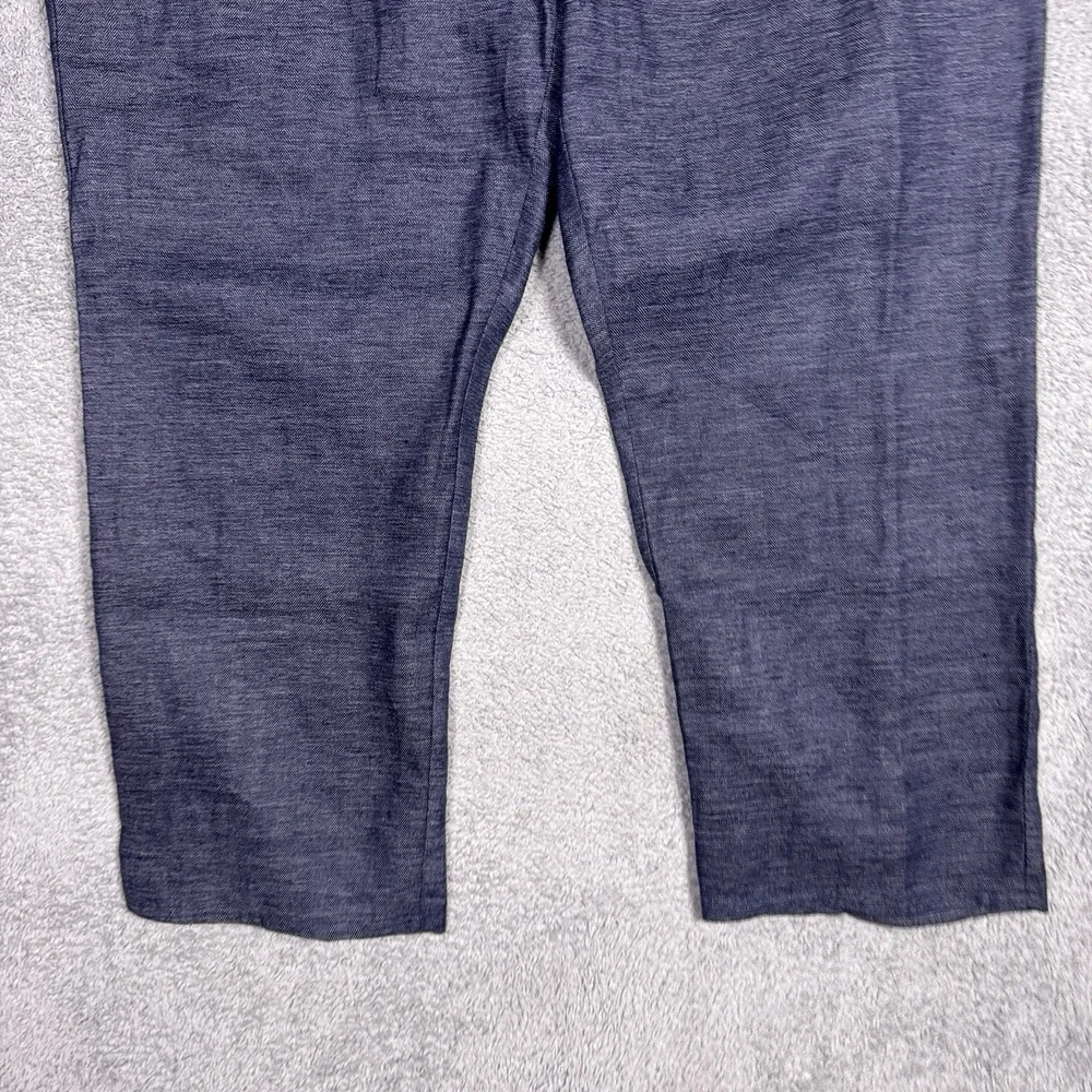 Tommy Bahama Pants Mens 42x26 Linen Herringbone Chino Trouser Suspenders Beach